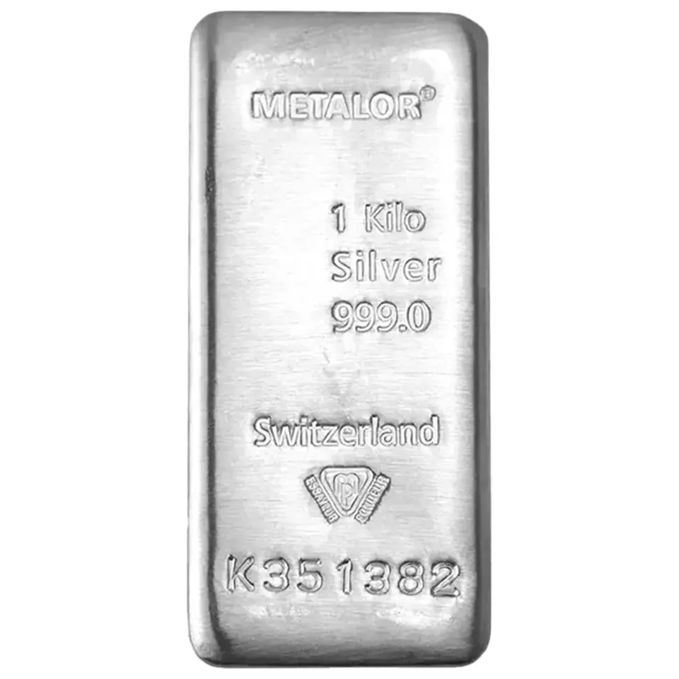 Metalor 1kg Silver Bar